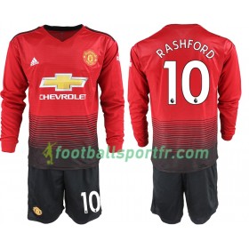 Tenue Manchester United RASHFORD 10 Enfant Domicile 2018-2019 Maillot de Foot ML